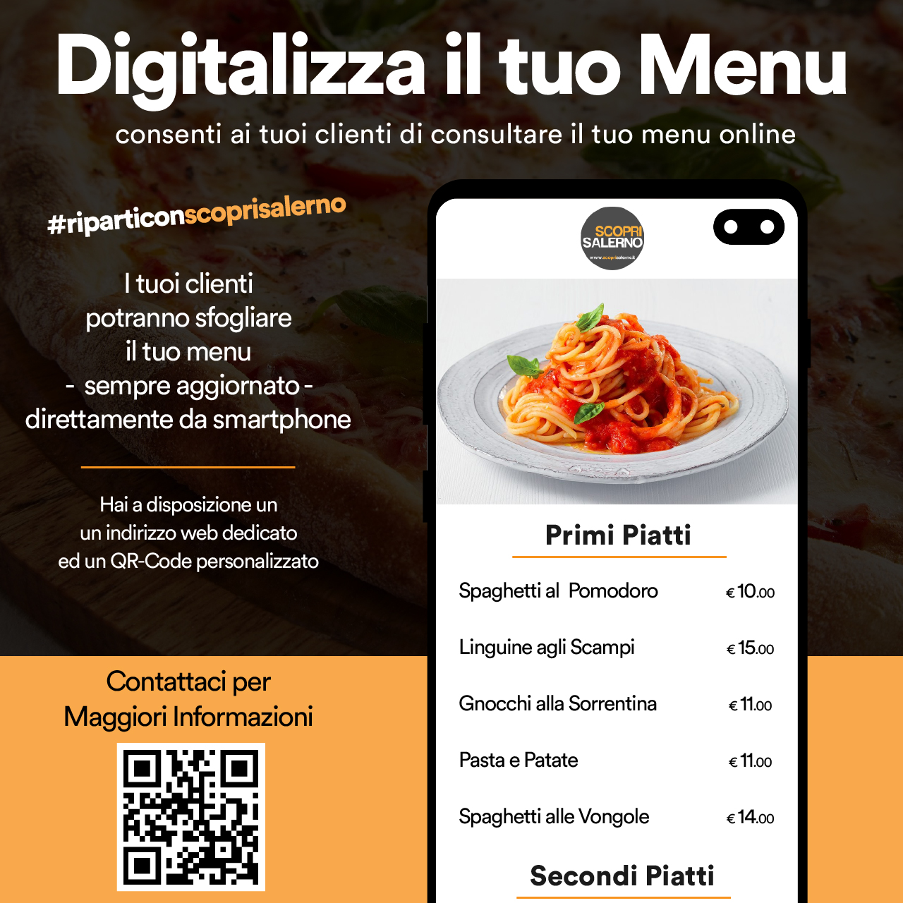 Digitalizza il tuo menu #riparticonscoprisalerno